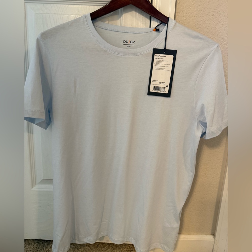 DU/ER Men's Light Blue T-Shirt - Medium